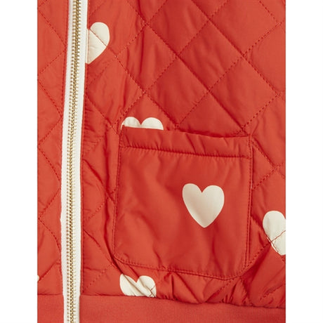 Mini Rodini Hearts Aop Baseball Jacka Red 2