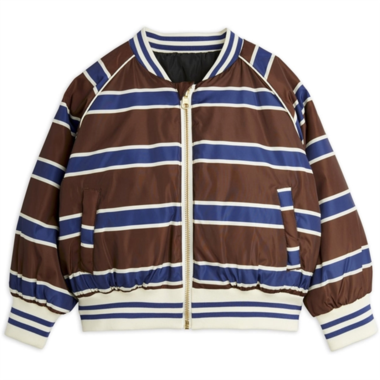 Mini Rodini Stripe Reversible Baseball Jacka Multi