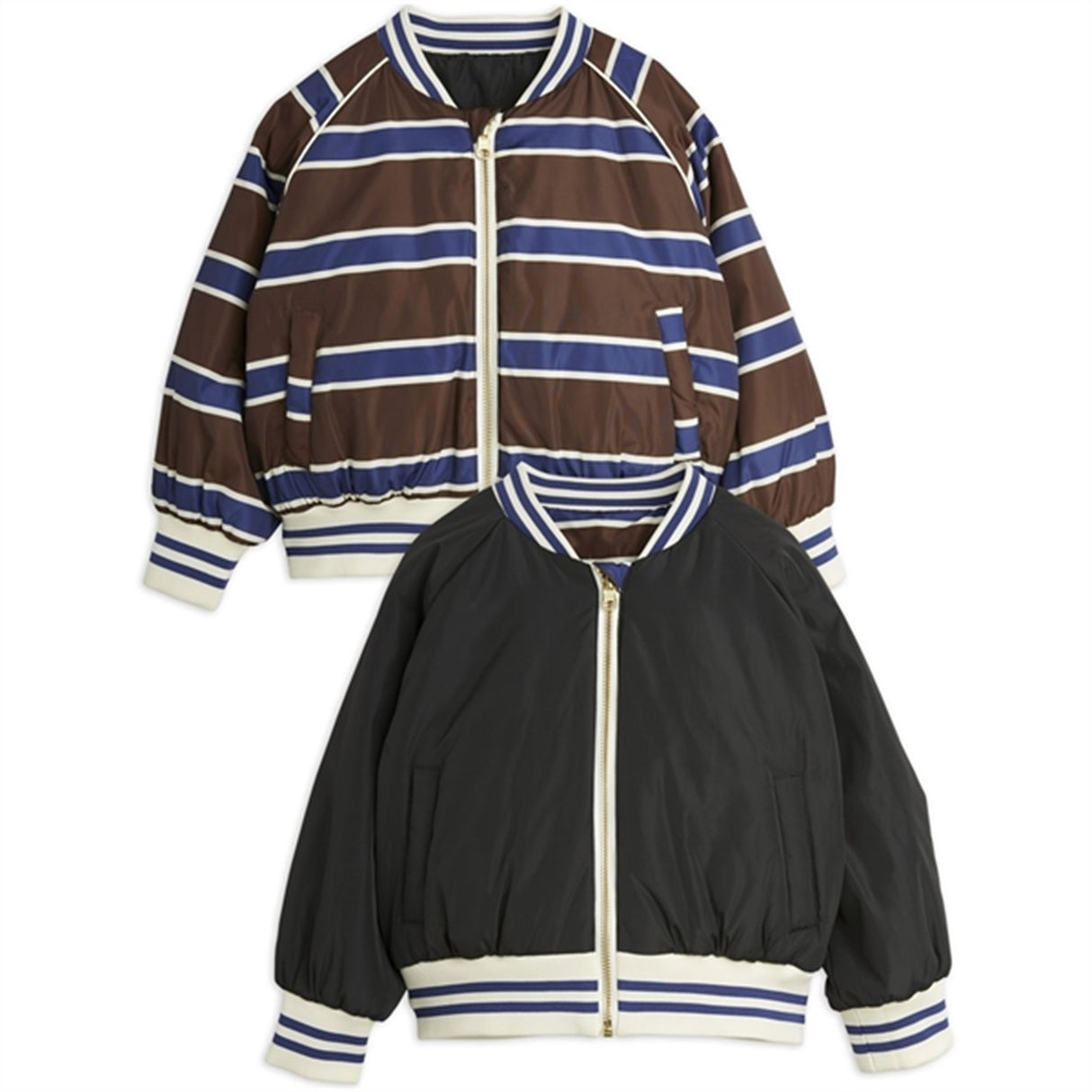 Mini Rodini Stripe Reversible Baseball Jacka Multi 2