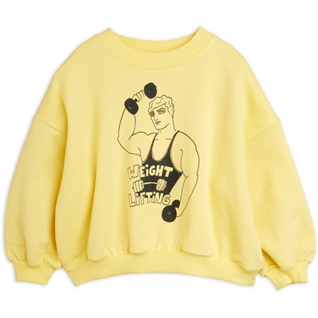 Mini Rodini Yellow Weight Lifting Sp Sweatshirt