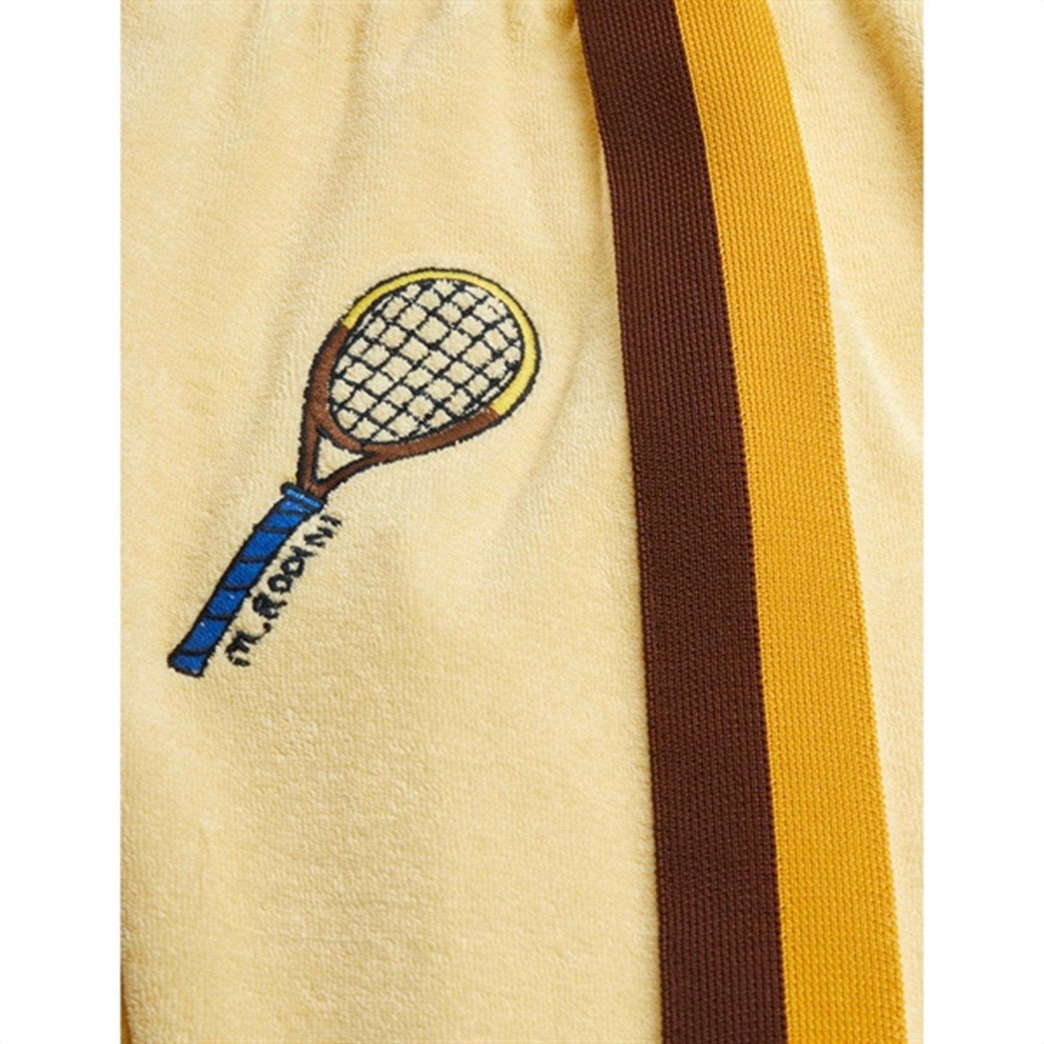 Mini Rodini Yellow Tennis Emb Terry Byxor 7