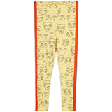 Mini Rodini Yellow Cathlethes Aop Leggings