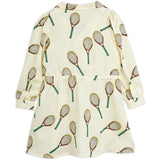 Mini Rodini Offwhite Tennis Aop Woven Klänning