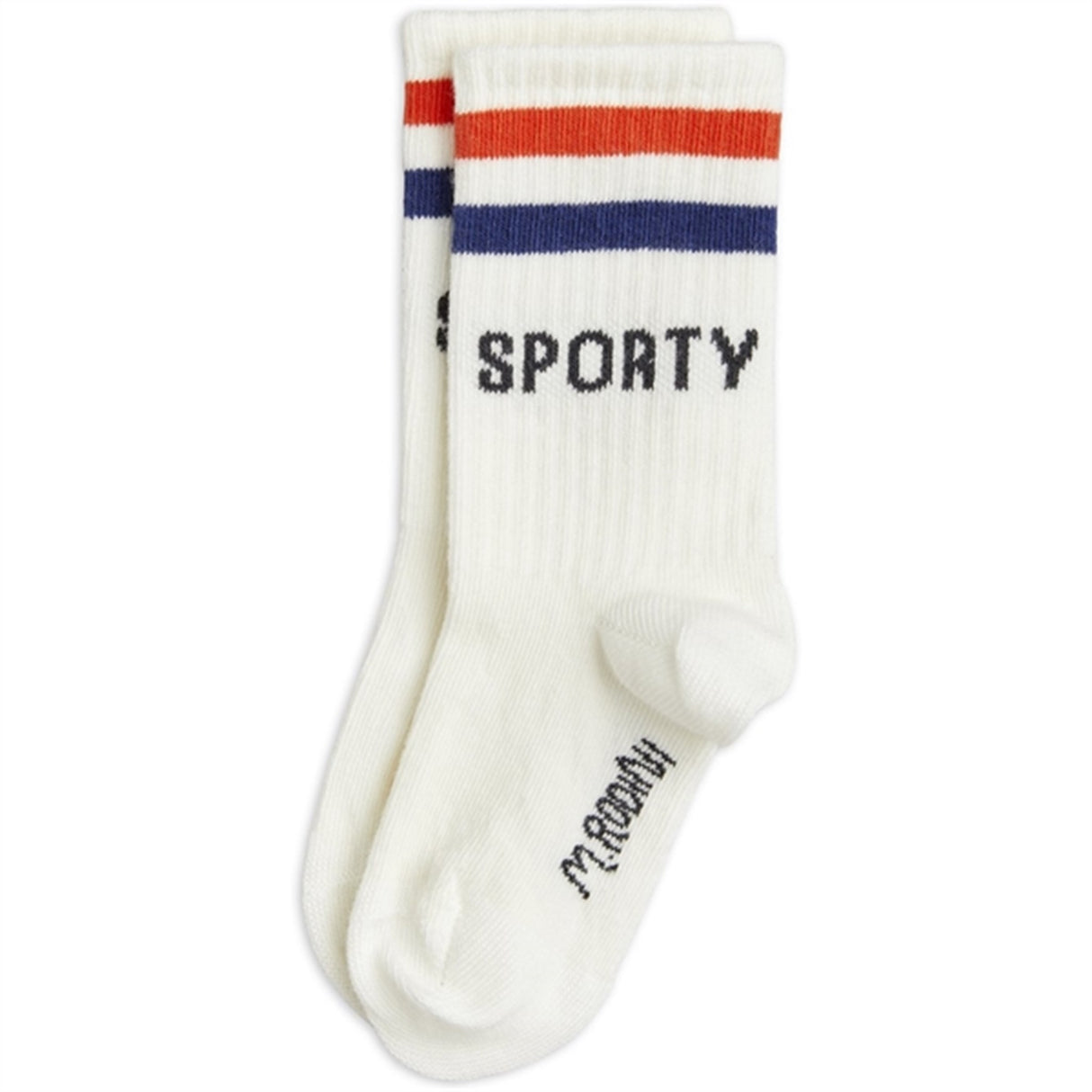 Mini Rodini White Sporty 1-Pak Strumpor