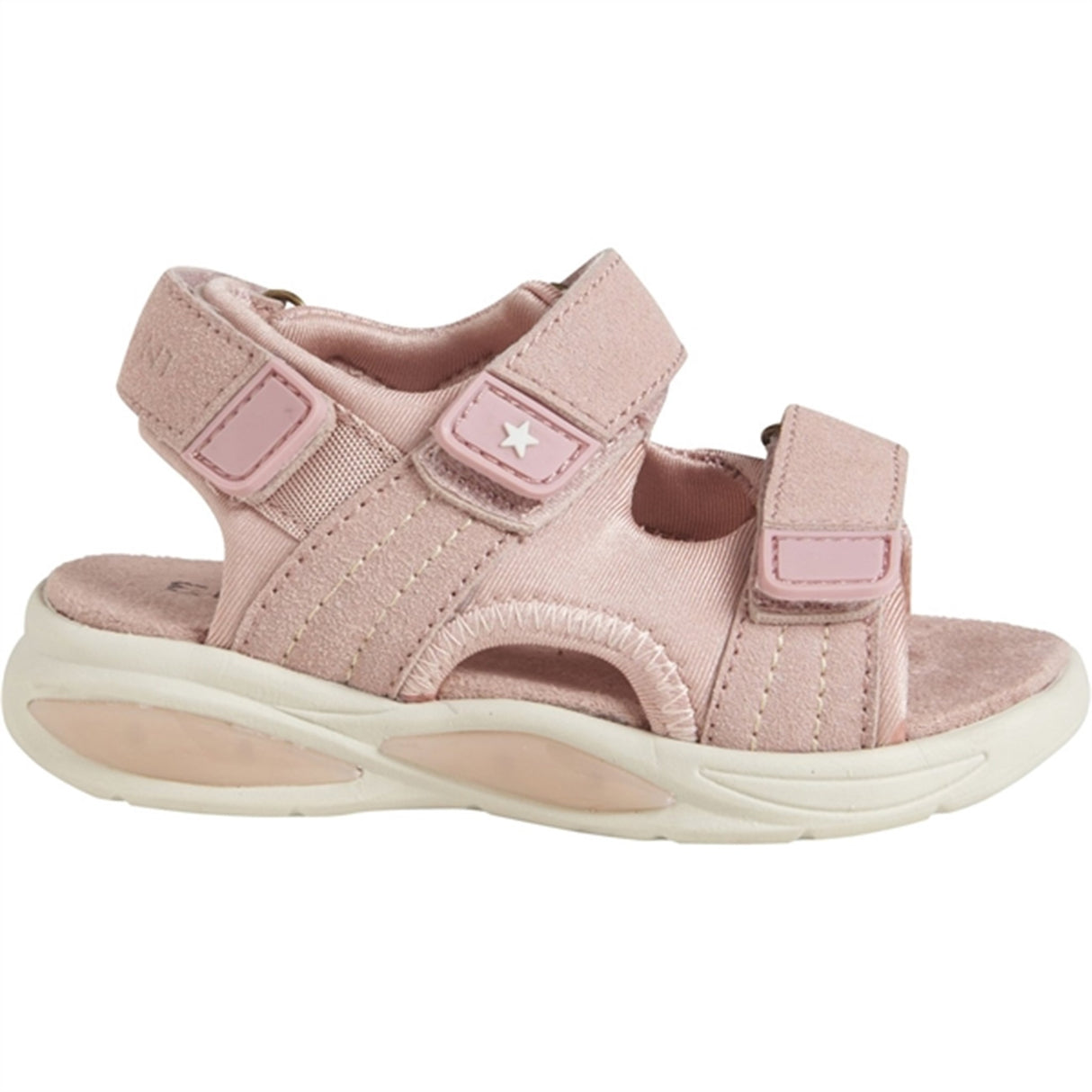 En Fant Sandal Kardborreband m. Lys Misty Rose 4