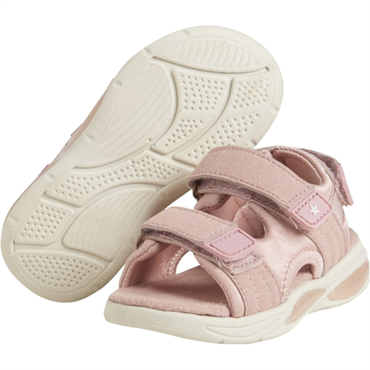 En Fant Sandal Kardborreband m. Lys Misty Rose 5