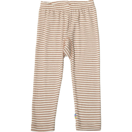 Joha Ull/Silke Light Brown Stripe Leggings