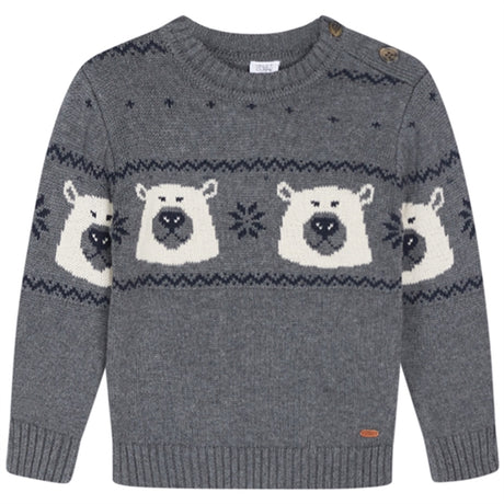 Hust & Claire Mini Wool Grey Pelle Stickat