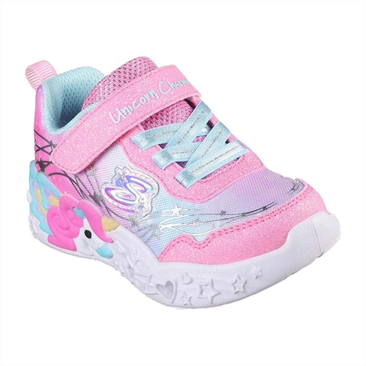 Skechers Unicorn Dreams Ombre Print & Star Skor Pink Turquoise