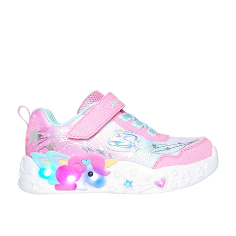 Skechers Unicorn Dreams Ombre Print & Star Skor Pink Turquoise 2