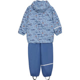 CeLaVi Regn Set Aop Federal Blue 4