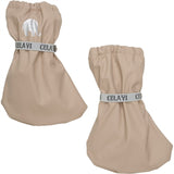 CeLaVi Polstret PU-Footies M. Fleece  Warm Taupe