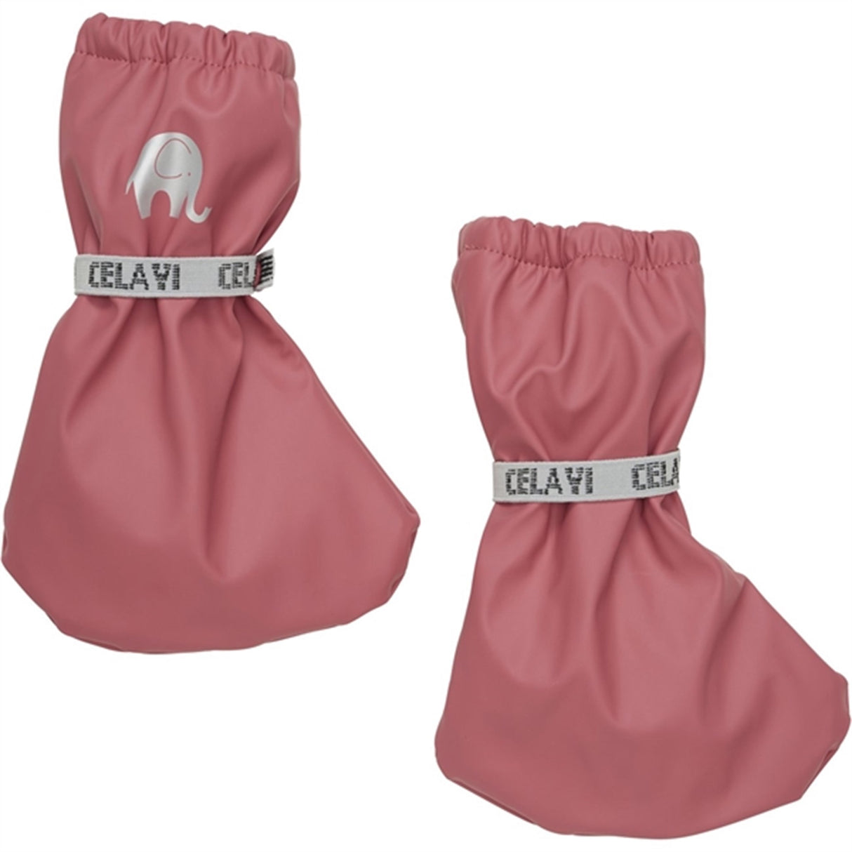 CeLaVi Polstret PU-Footies M. Fleece  Slate Rose