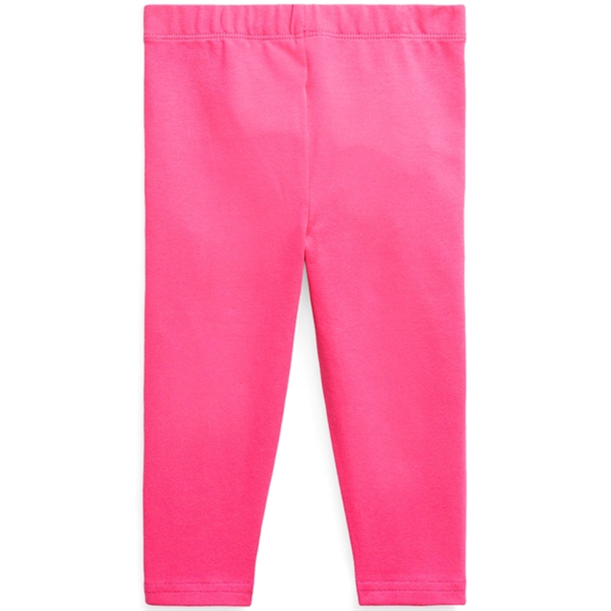 Polo Ralph Lauren Baby Girl Leggings Stretch Jersey Accent Pink / Colby Blue