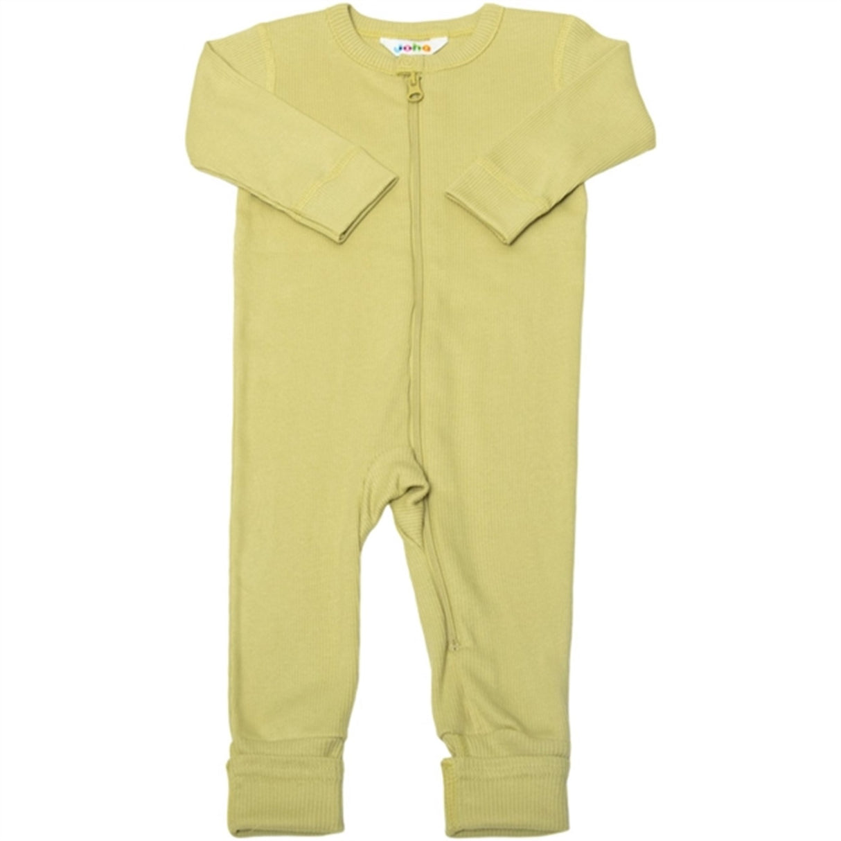 Joha Bomull Light Green Onesies med 2 i 1 Fod