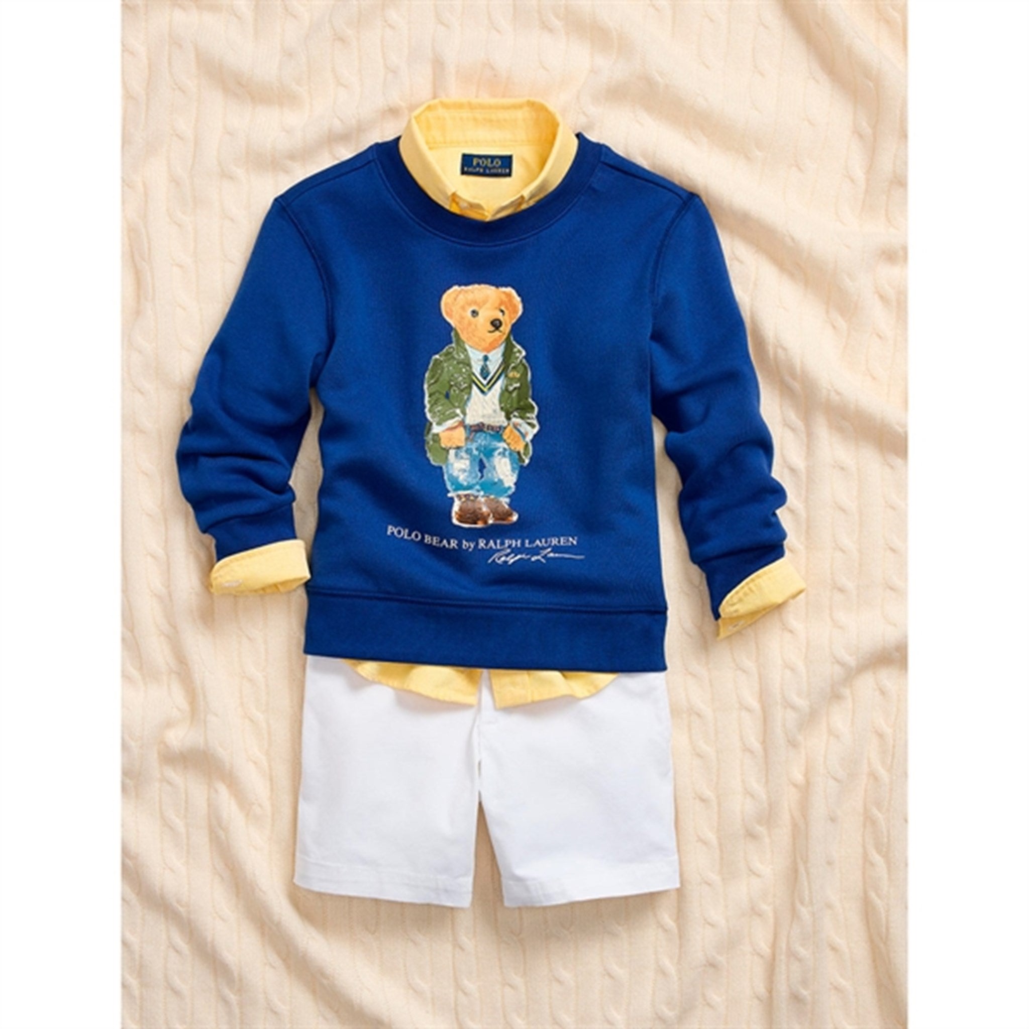 Polo Ralph Lauren Boy Sweatshirt Paris Bear Beach Royal 2