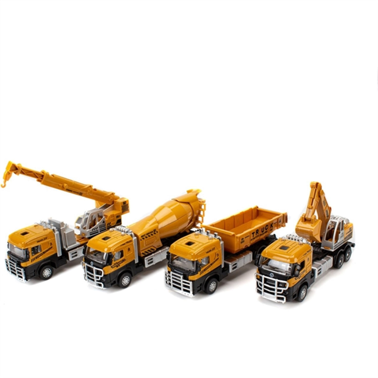 Magni Construction Trucks with Pull Back Light And Sound Excavator