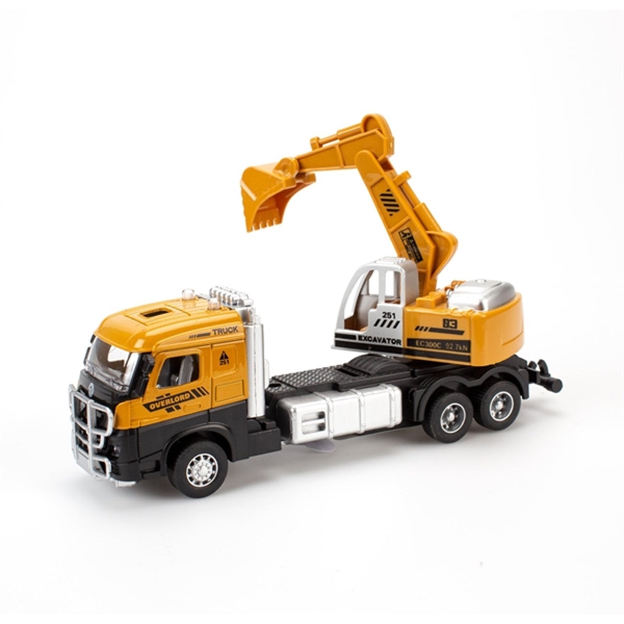 Magni Construction Trucks with Pull Back Light And Sound Excavator