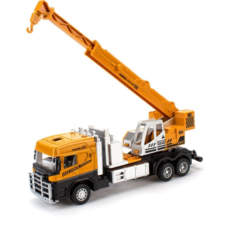 Magni Construction Trucks with Pull Back Light And Sound Crane
