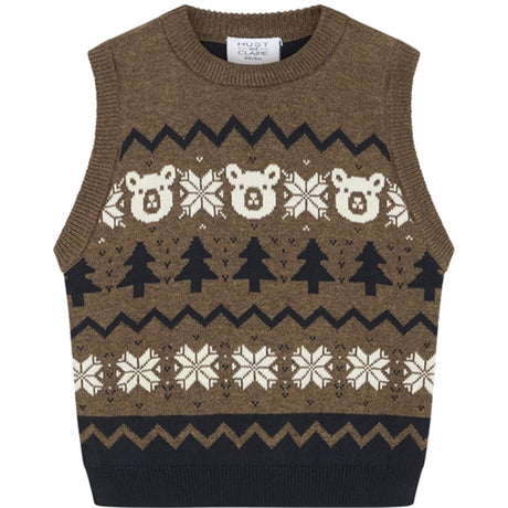 Hust & Claire Bebis Cub Brown Perrie Väst