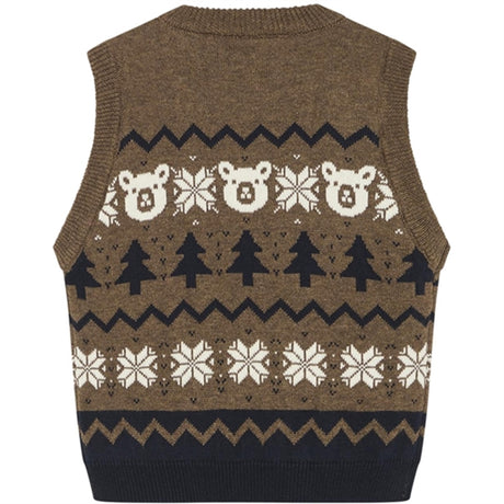 Hust & Claire Bebis Cub Brown Perrie Väst