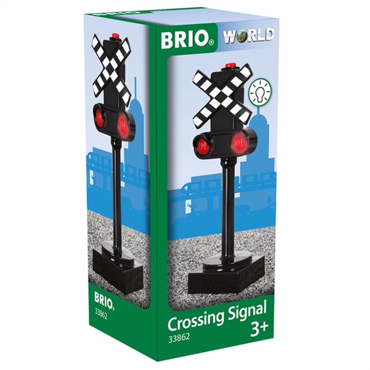 BRIO® Jernbaneskilt M. Lys