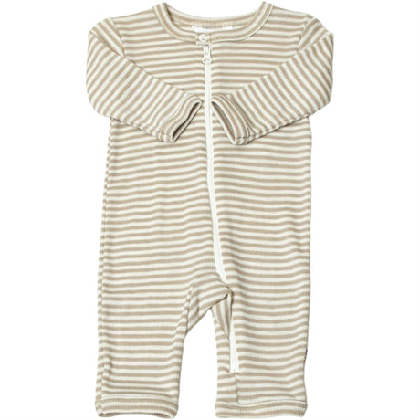 Joha Ull/Silke Beige Stripe Onesies