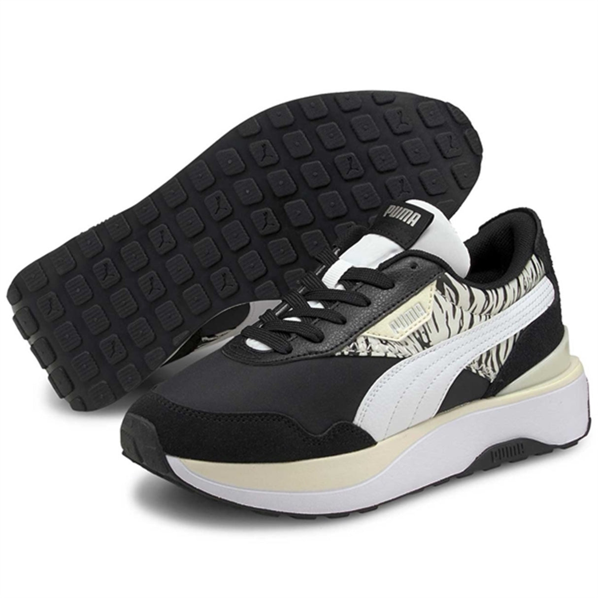 Puma Cruise Rider Roar Black Ivory Glow Sneakers