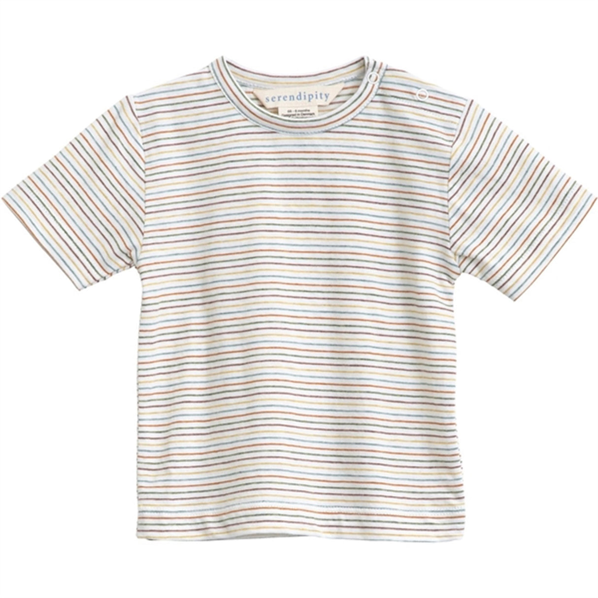 Serendipity Rainbow Stripe Bebis Jersey T-shirt