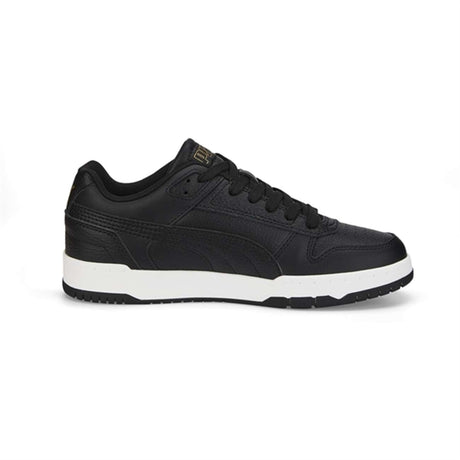 Puma RBD Game Low Jr Sneakers Black Black Team Gold-White 2