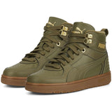 Puma Rebound Rugged Jr Burnt Olive-Burnt Olive- Team Gold Sneakers