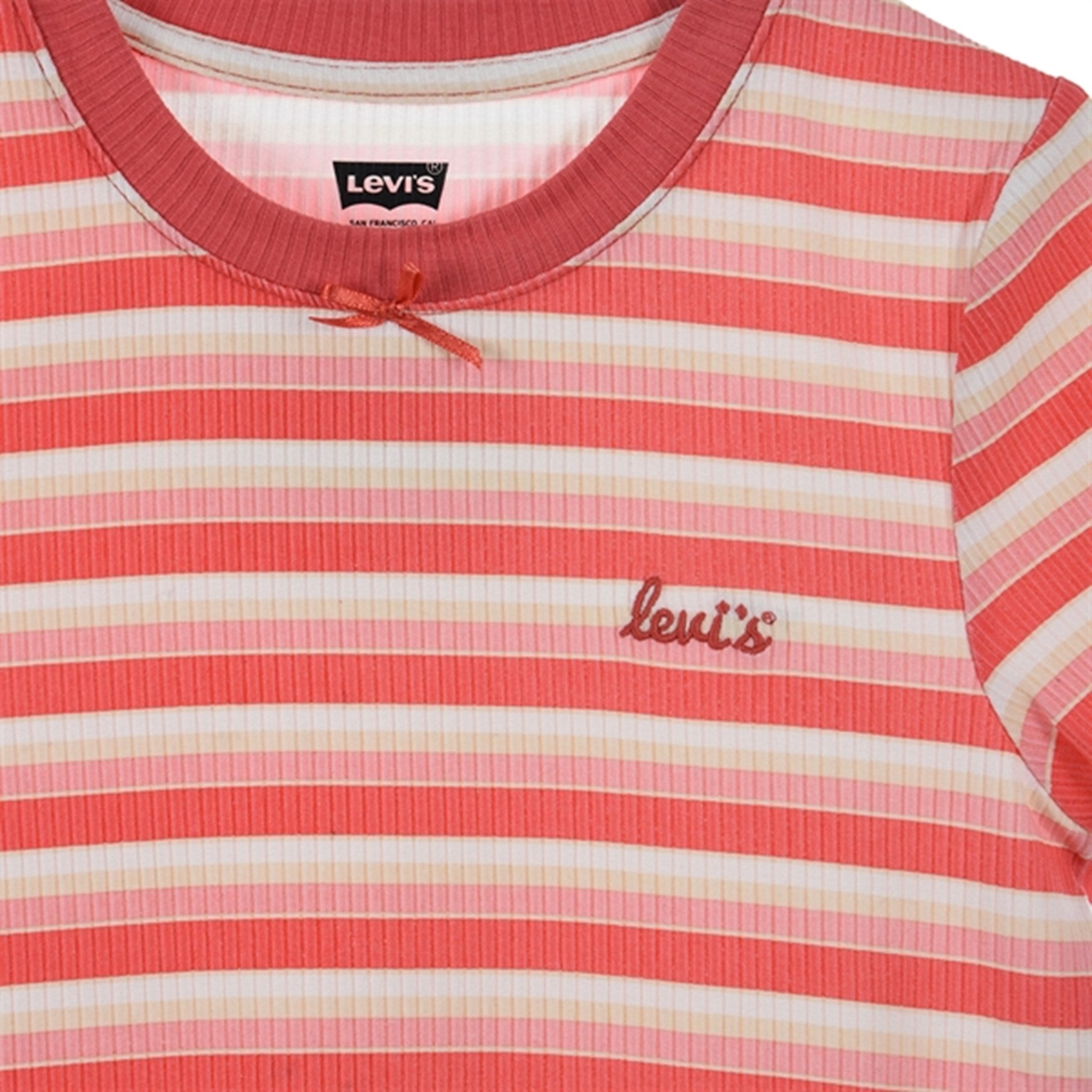 Levi's Striped Meet and Greet Topp Pink 2
