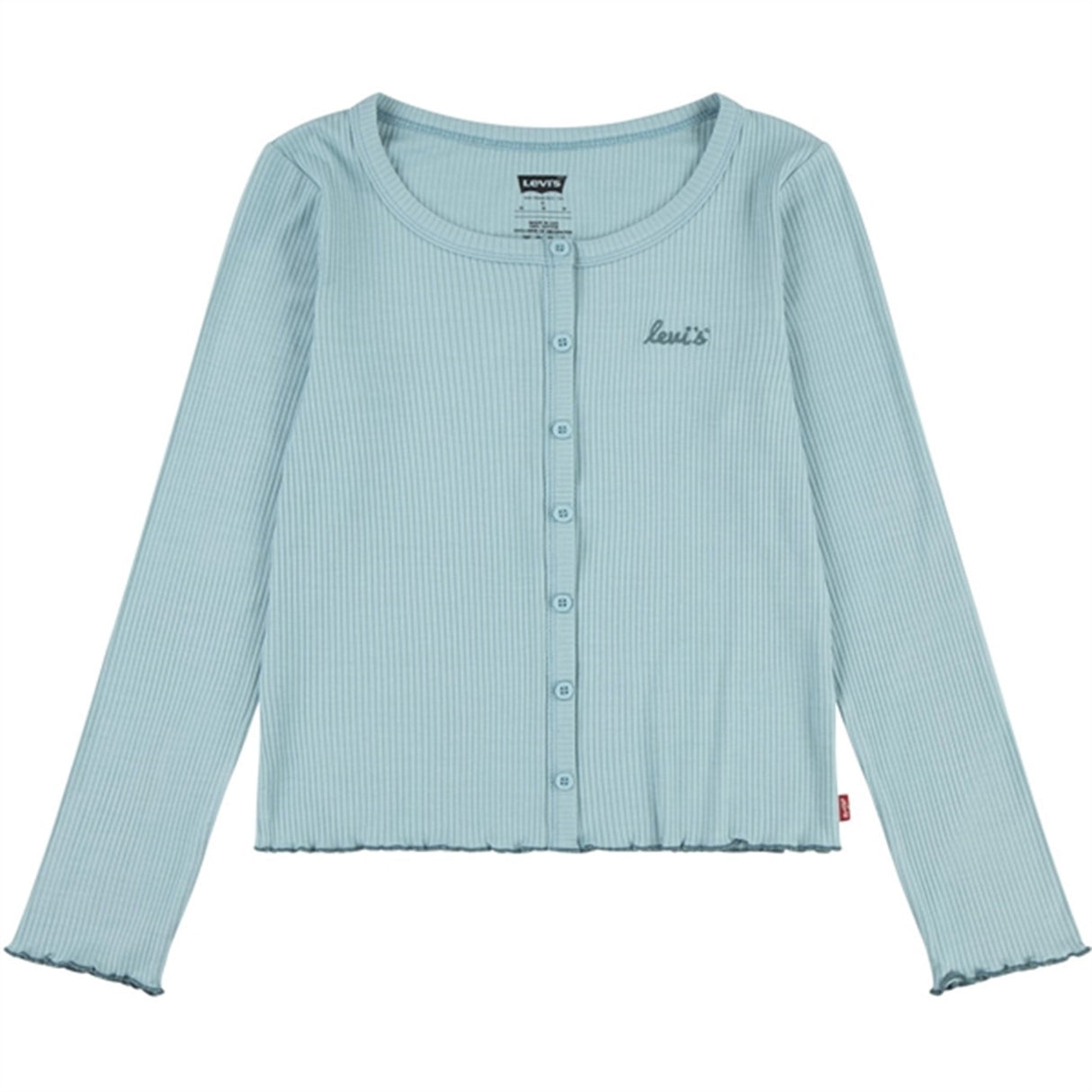 Levi's Scoop Neck Ribbed Tröja Aqua Sea Blue