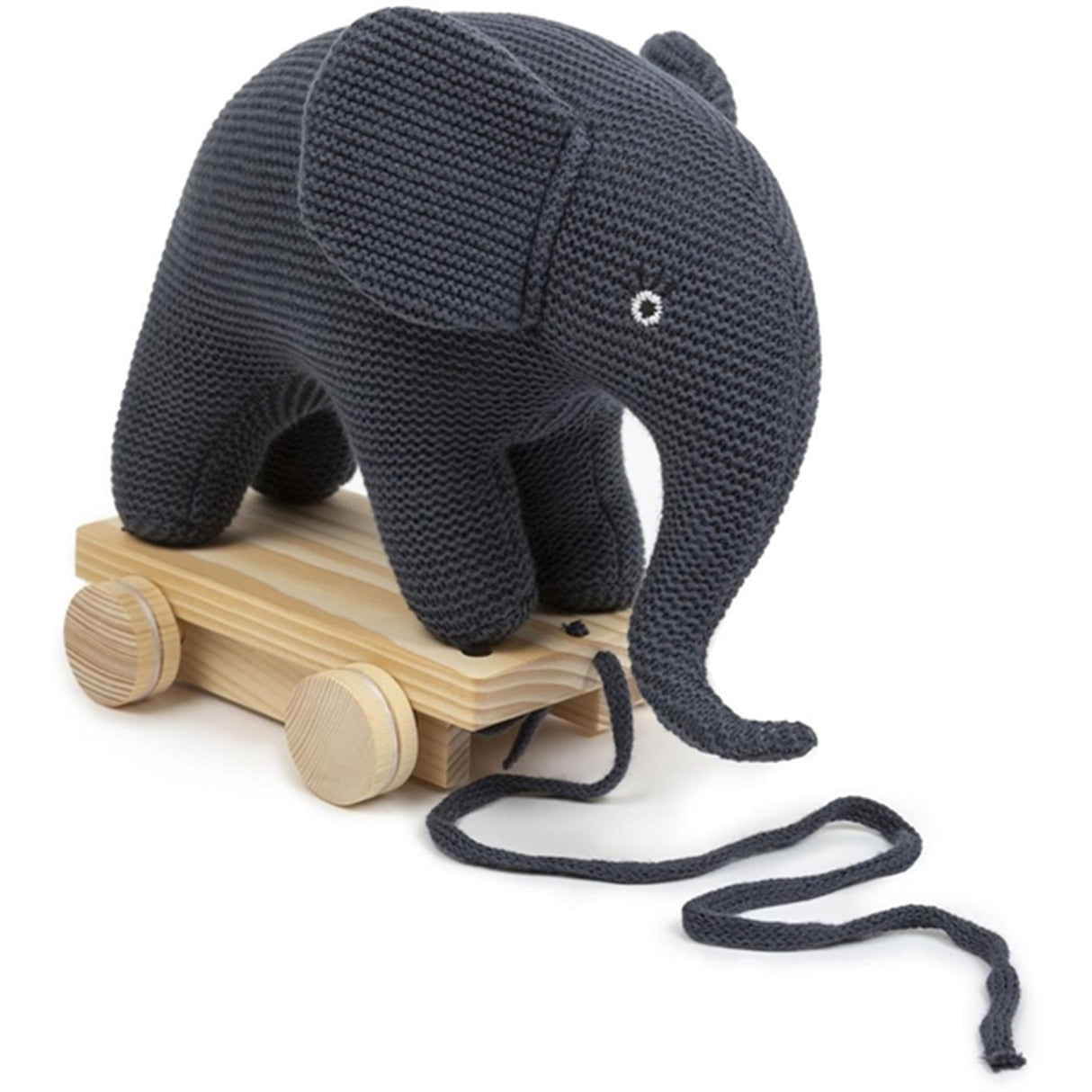 Smallstuff Stickad Dragdjur Elephant Dark Denim