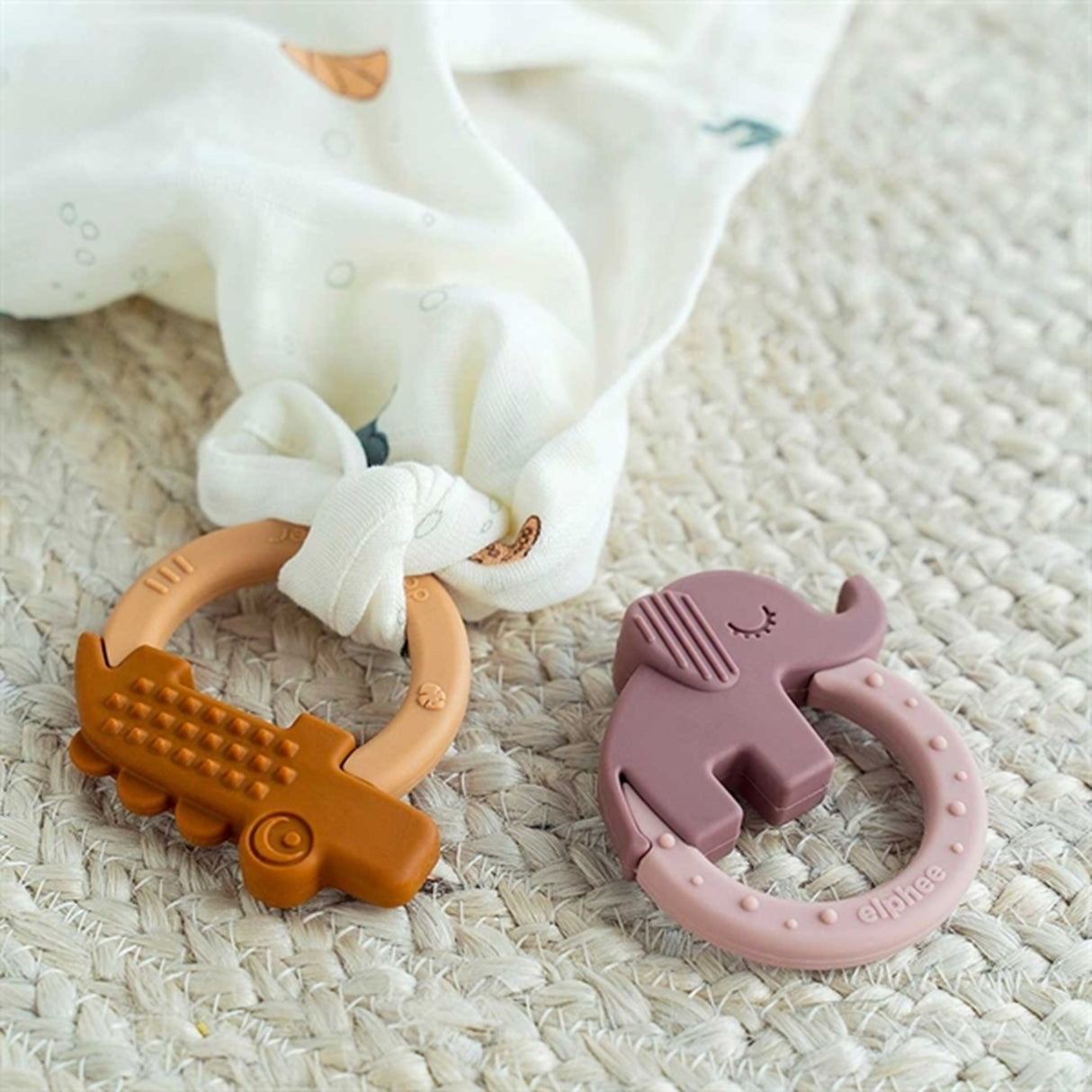 Done by Deer Bitringar 2-pack Deer Friends Mustard/Powder