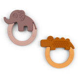 Done by Deer Bitringar 2-pack Deer Friends Mustard/Powder