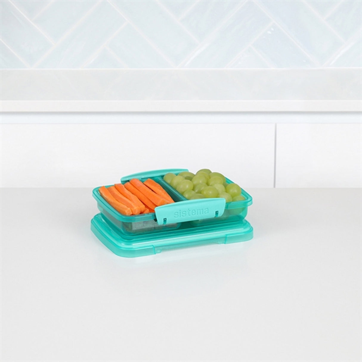 Sistema  Small Split Lunchlåda 350 ml Teal 3