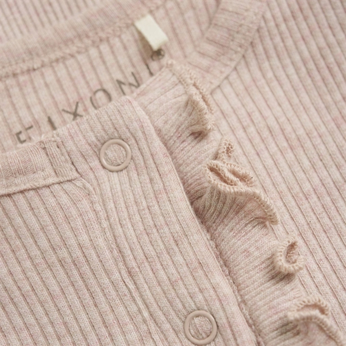 FIXONI Silver Peony Onesies LS Rib 2