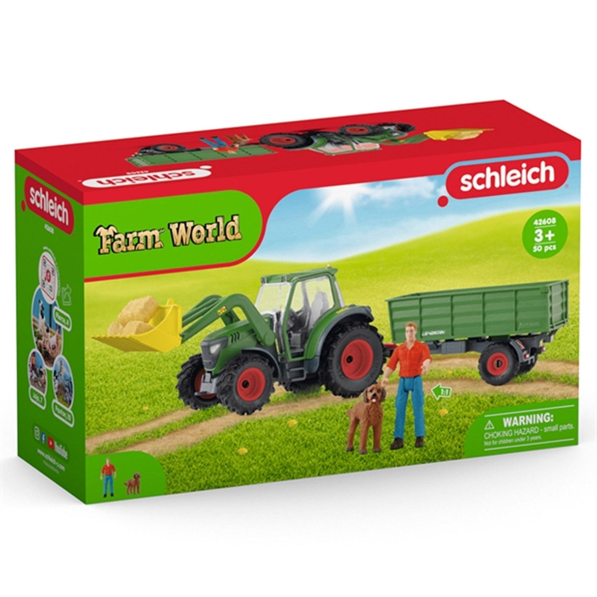 Schleich Farm World Tractor with Trailer