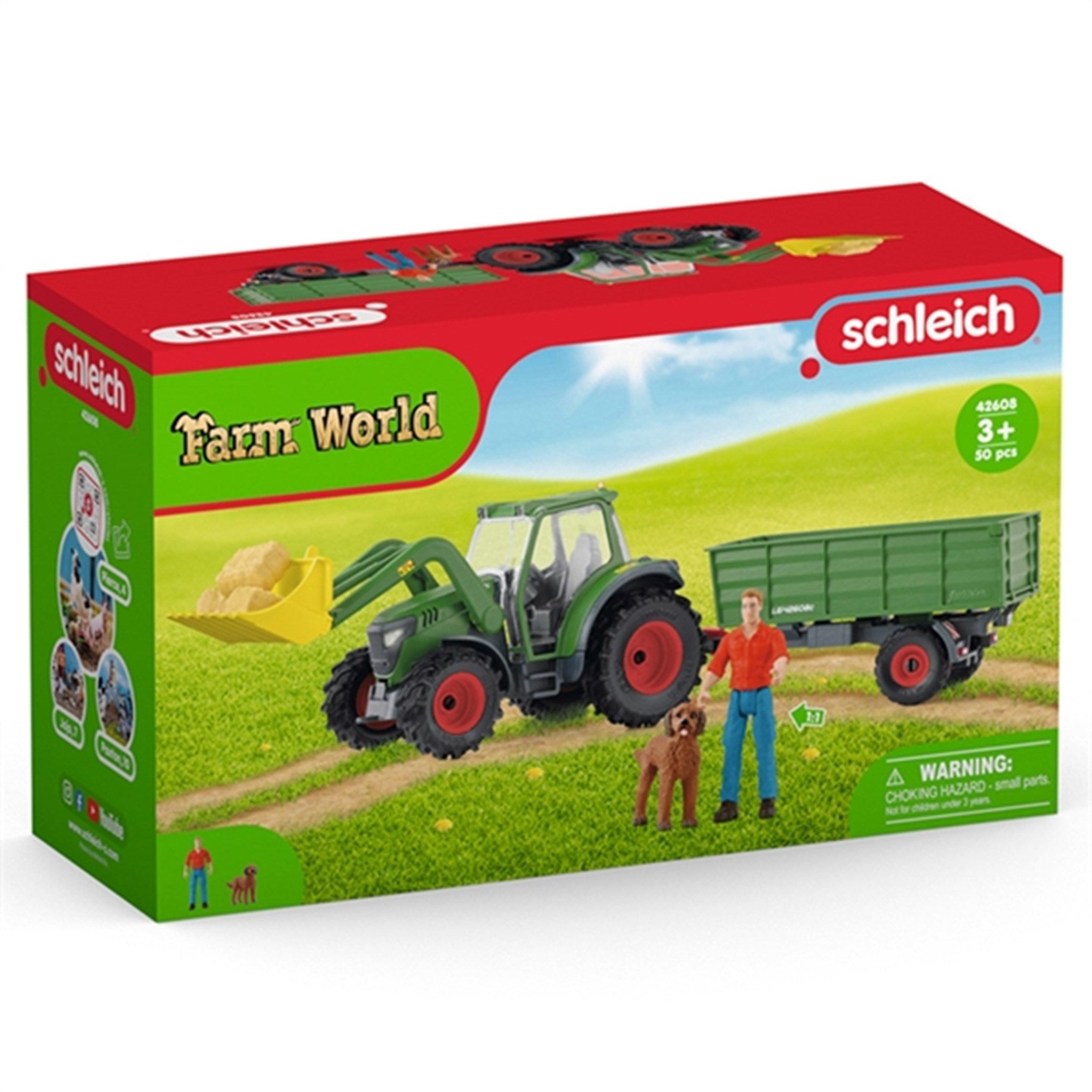 Schleich Farm World Tractor with Trailer 4