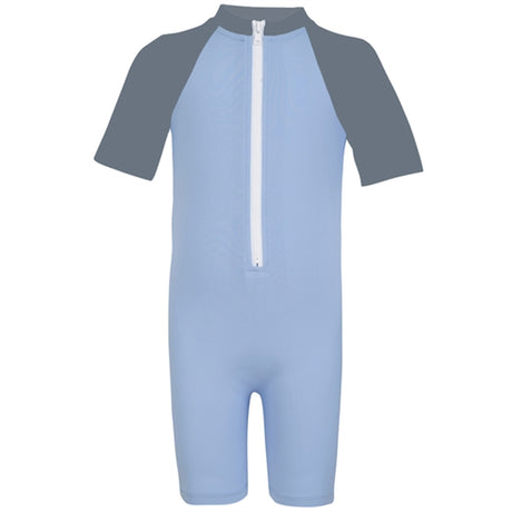 Petit Crabe Breeze/Coal Multi Color Heldragt m. Lynlås