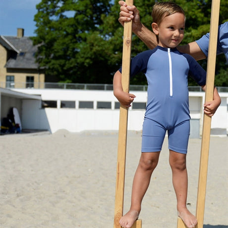 Petit Crabe Nordic/Blue Multi Color Heldragt m. Lynlås