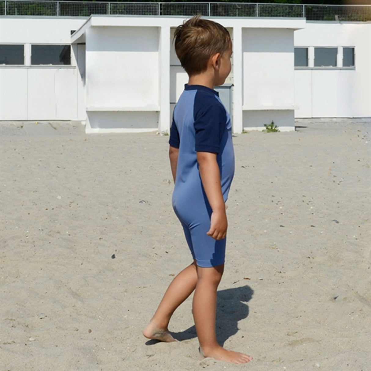 Petit Crabe Nordic/Blue Multi Color Heldragt m. Lynlås