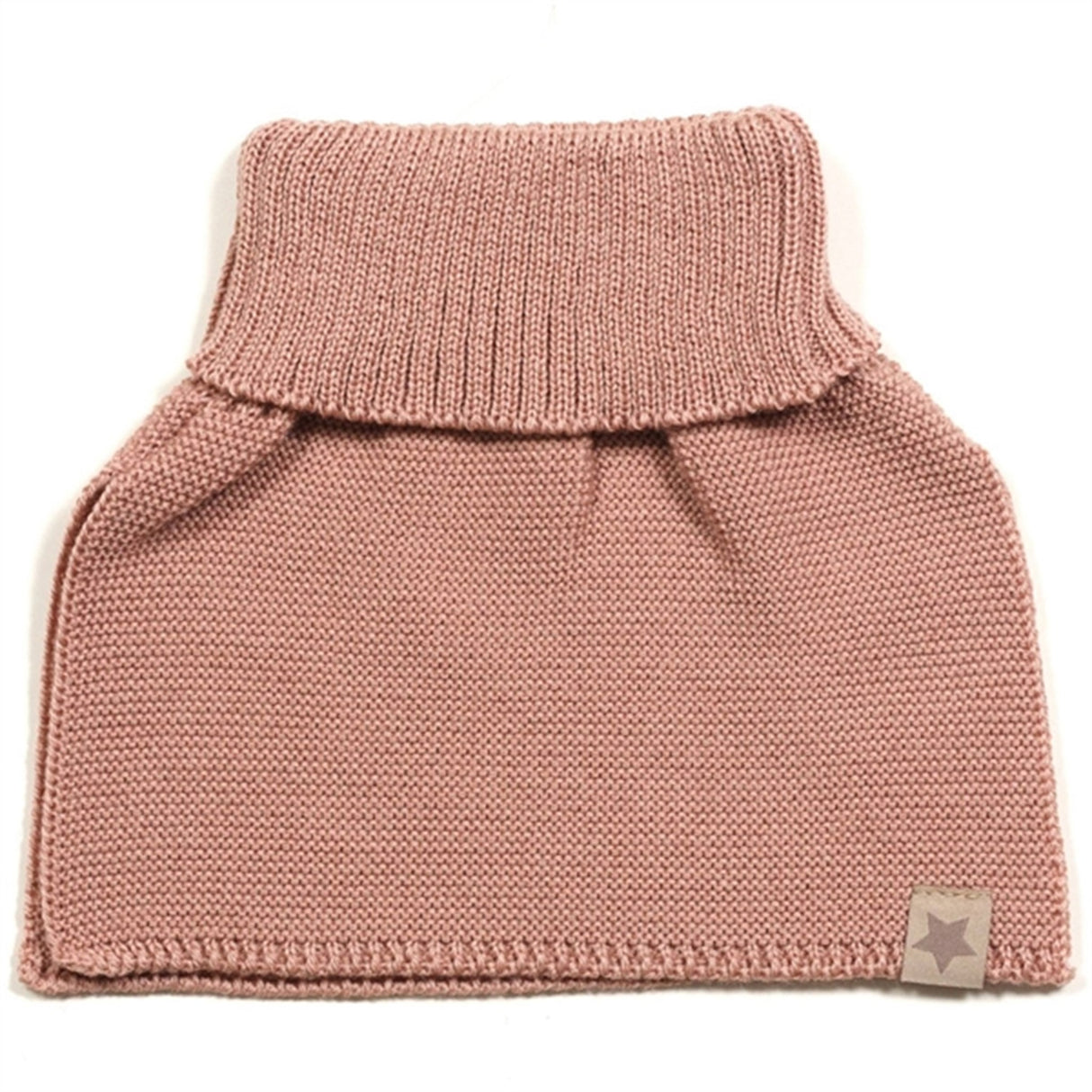 Huttelihut Halsedisse Solid Ull Stickat Turtle Dusty Rose