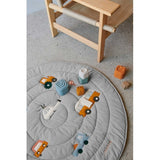 Liewood Neel Aktivitetstæppe Vehicles Dove Blue Mix