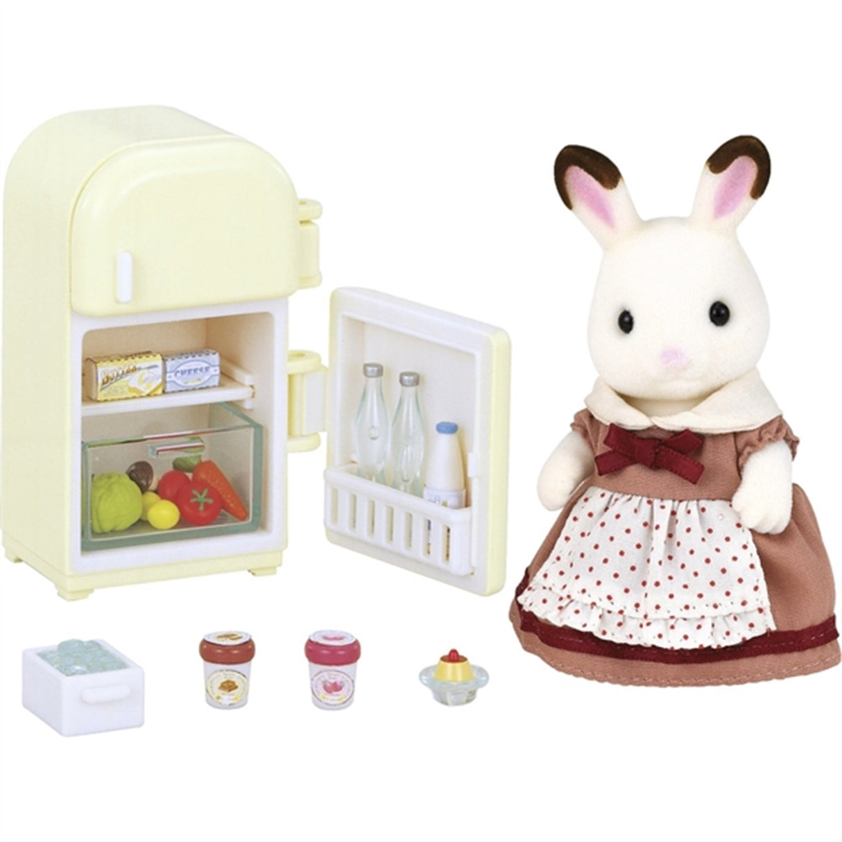 Sylvanian Families® Set Med Mamma Chokladkanin (Kylskåp)