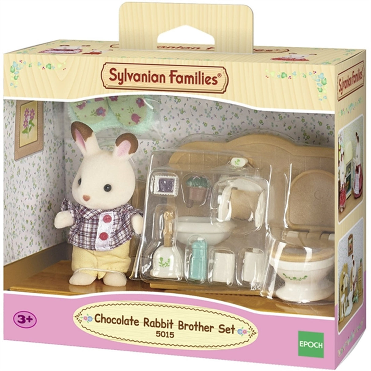 Sylvanian Families® Set Med Brother Chocolate Bunny (Badrum)