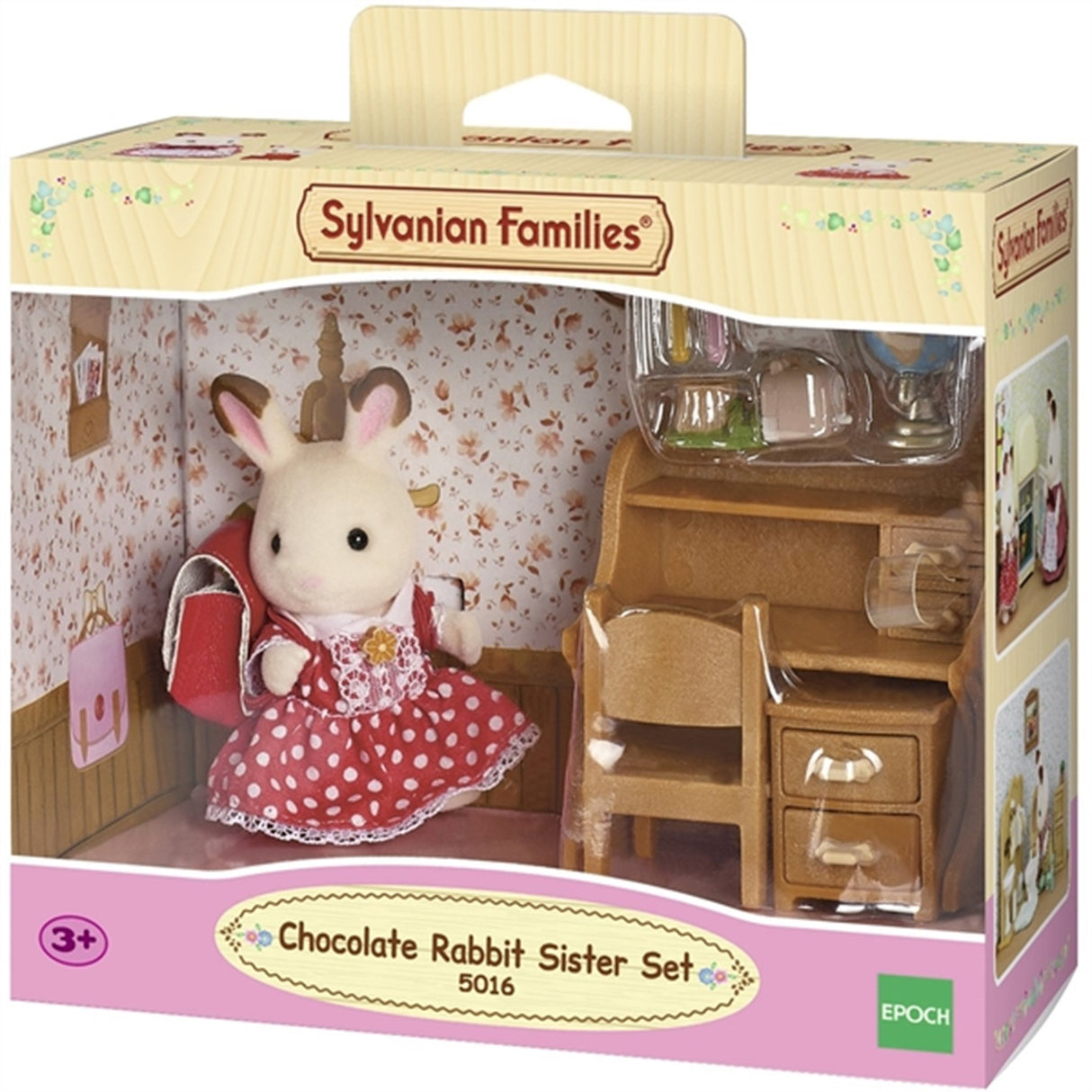 Sylvanian Families® Set Med Syster Chokladkanin (Skrivbord)