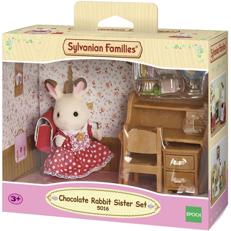 Sylvanian Families® Set Med Syster Chokladkanin (Skrivbord)