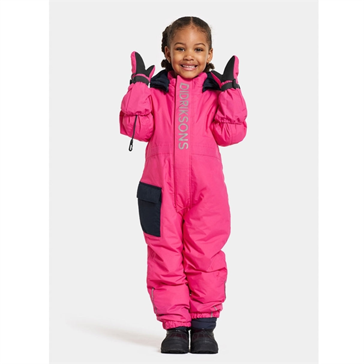 Didriksons True Pink Rio Kids Cover 2 Vinteroverall